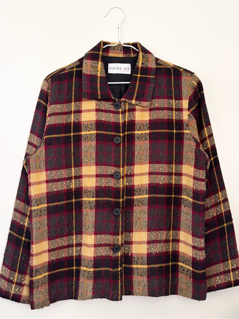 VTG 1990’s Plaid Coat